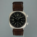 PAPERS Panerai Radiomir GMT PAM00098 Stainless Steel Black Dial Alarm 42mm Watch Box