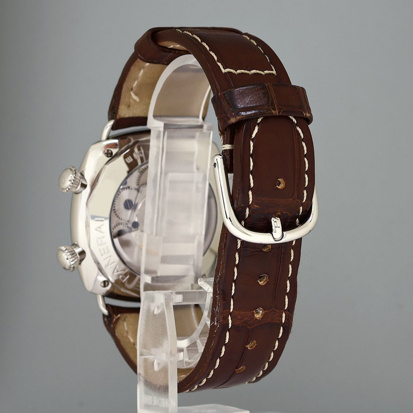 PAPERS Panerai Radiomir GMT PAM00098 Stainless Steel Black Dial Alarm 42mm Watch Box