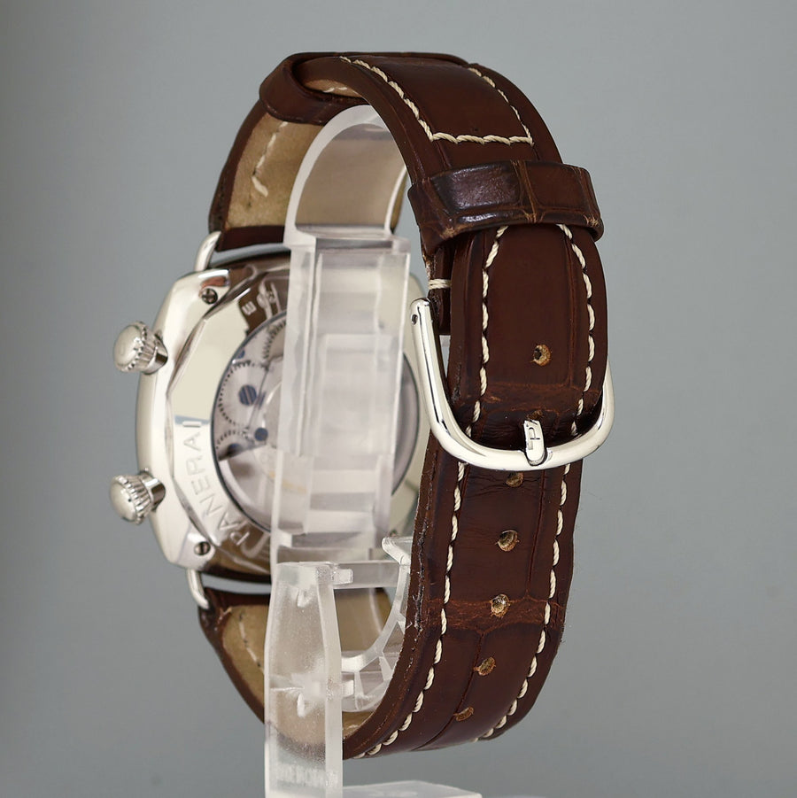 PAPERS Panerai Radiomir GMT PAM00098 Stainless Steel Black Dial Alarm 42mm Watch Box