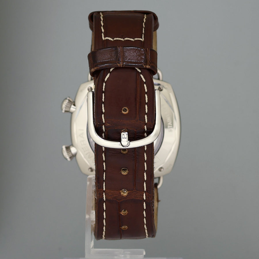 PAPERS Panerai Radiomir GMT PAM00098 Stainless Steel Black Dial Alarm 42mm Watch Box
