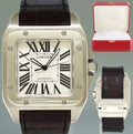 Cartier Santos 100 XL Automatic Steel 2656 Roman Dial Watch Box