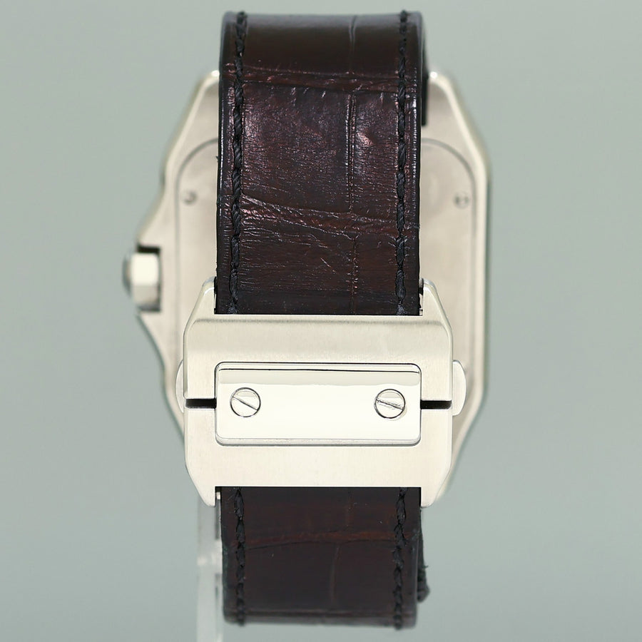 Cartier Santos 100 XL Automatic Steel 2656 Roman Dial Watch Box