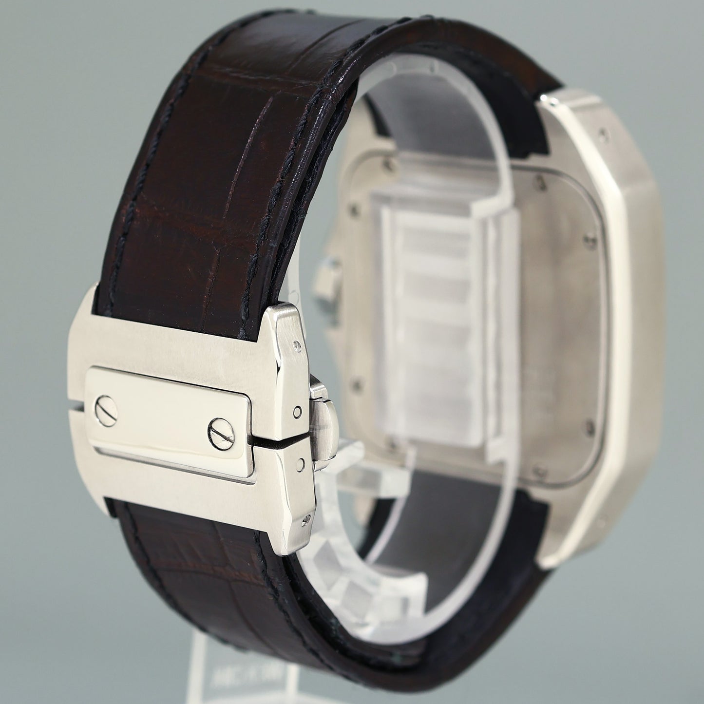 Cartier Santos 100 XL Automatic Steel 2656 Roman Dial Watch Box