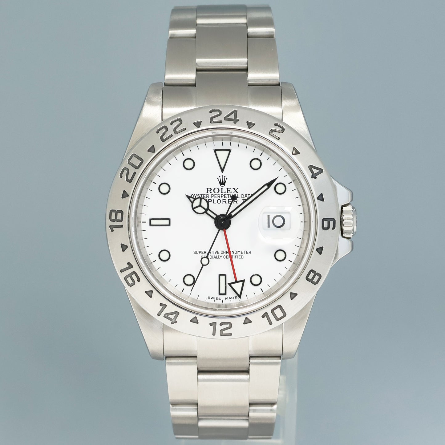 2007 MINT Rolex Explorer II White 16570 40mm No Holes Polar GMT Watch Box