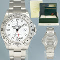 2007 MINT Rolex Explorer II White 16570 40mm No Holes Polar GMT Watch Box