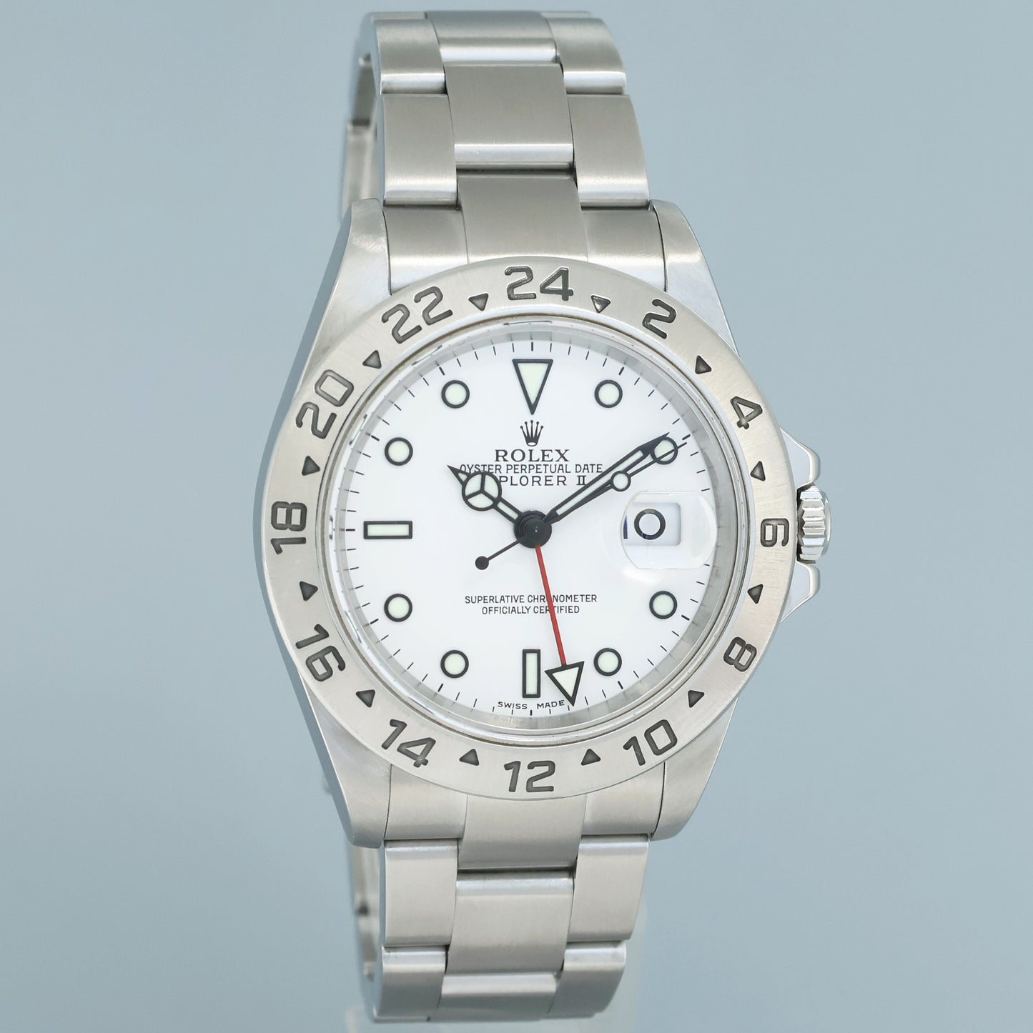 2007 MINT Rolex Explorer II White 16570 40mm No Holes Polar GMT Watch Box