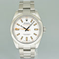 PAPERS MINT Rolex Milgauss 116400 Orange White 40mm Steel Anti-Magnetic Watch Box
