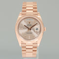 PAPERS MINT 2020 Rolex President 40mm Rose Gold Sundust Diamond 228235 Watch Box