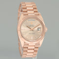 PAPERS MINT 2020 Rolex President 40mm Rose Gold Sundust Diamond 228235 Watch Box
