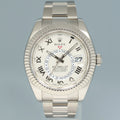 MINT Rolex Sky-Dweller White Gold Bracelet 42mm White Dial 326939 Watch Box