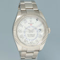 MINT Rolex Sky-Dweller White Gold Bracelet 42mm White Dial 326939 Watch Box