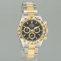 2026 NEW PAPERS Rolex Daytona 126503 Black Chronograph Two Tone Gold Steel Watch