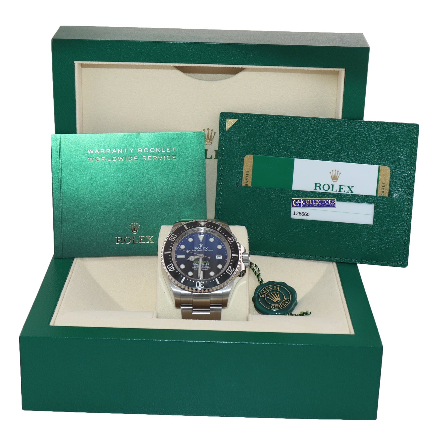 2019 PAPERS Rolex Sea-Dweller Deepsea James Cameron Blue 126660 44mm Watch