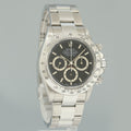 1999 MINT Rolex 16520 Zenith Daytona Chronograph Black Dial 40mm Watch Box