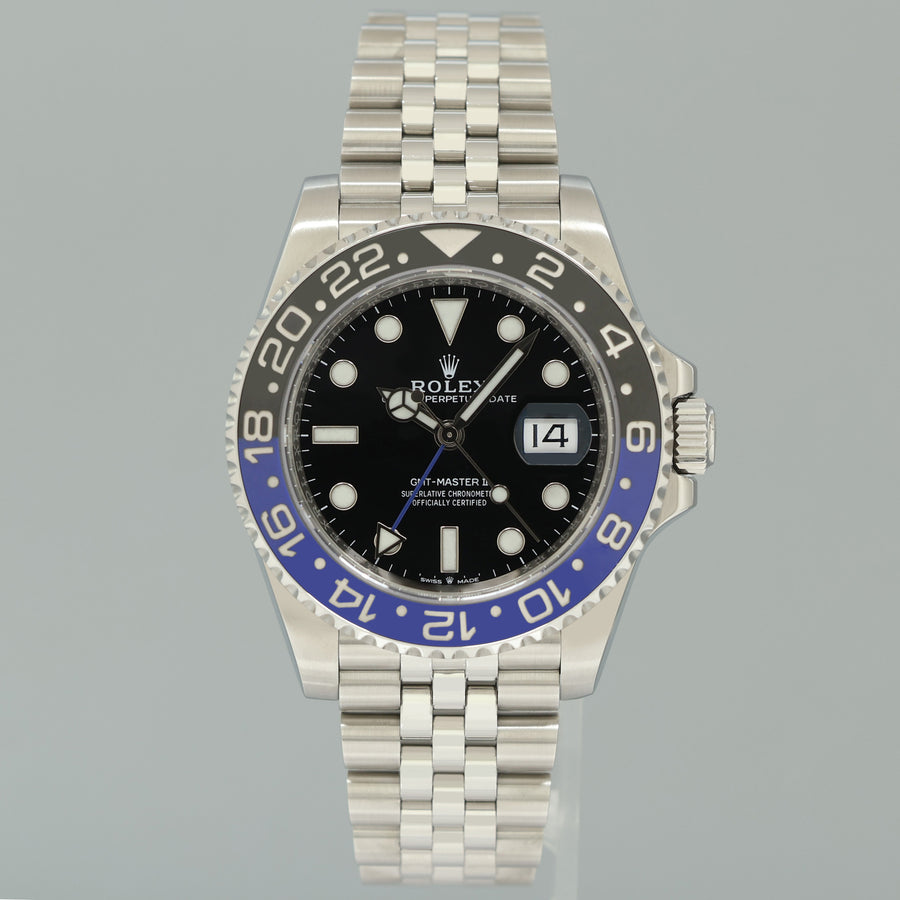 2022 MINT Rolex GMT Master II Batman Blue Jubilee Ceramic 126710BLNR Watch Box