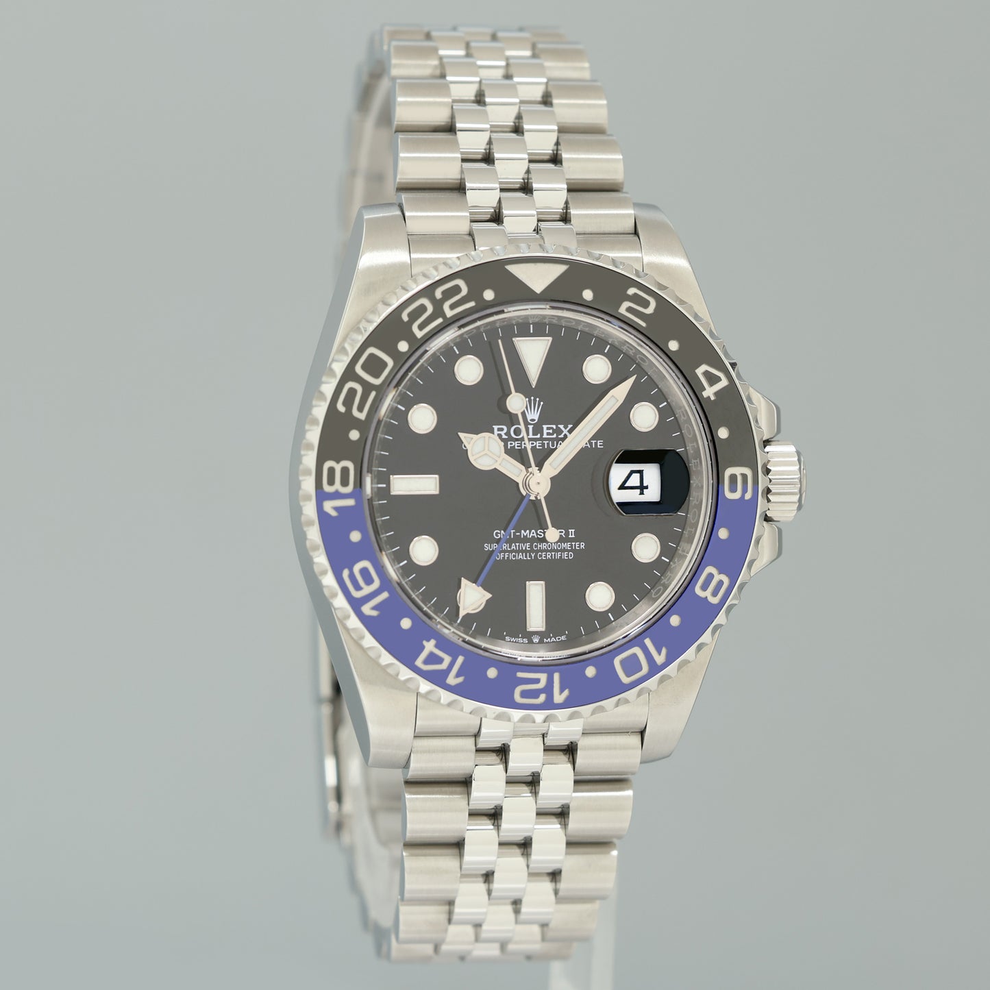 2022 MINT Rolex GMT Master II Batman Blue Jubilee Ceramic 126710BLNR Watch Box