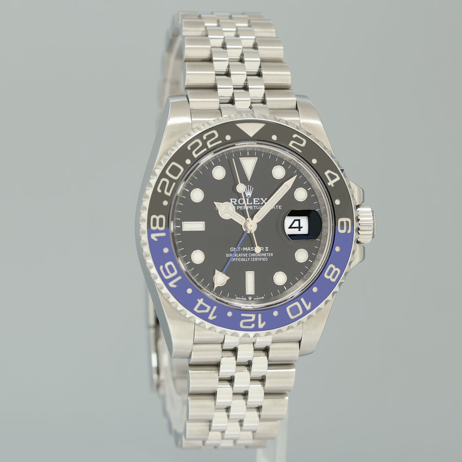 2022 MINT Rolex GMT Master II Batman Blue Jubilee Ceramic 126710BLNR Watch Box