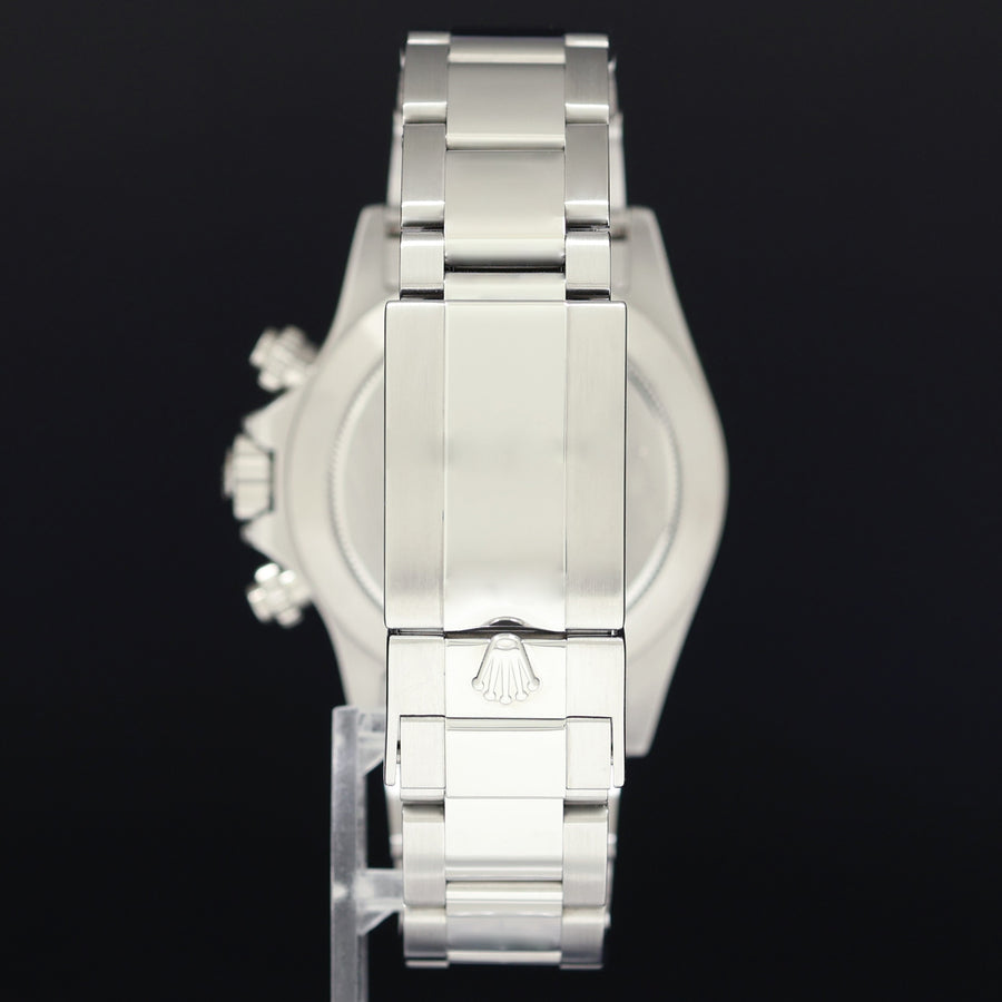 MINT Rolex Daytona 116520 Black Rainbow Diamond Steel 40mm Watch Box