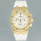 MINT Audemars Piguet Royal Oak 26022BA Yellow Gold Rubber 39mm Chrono Watch Box