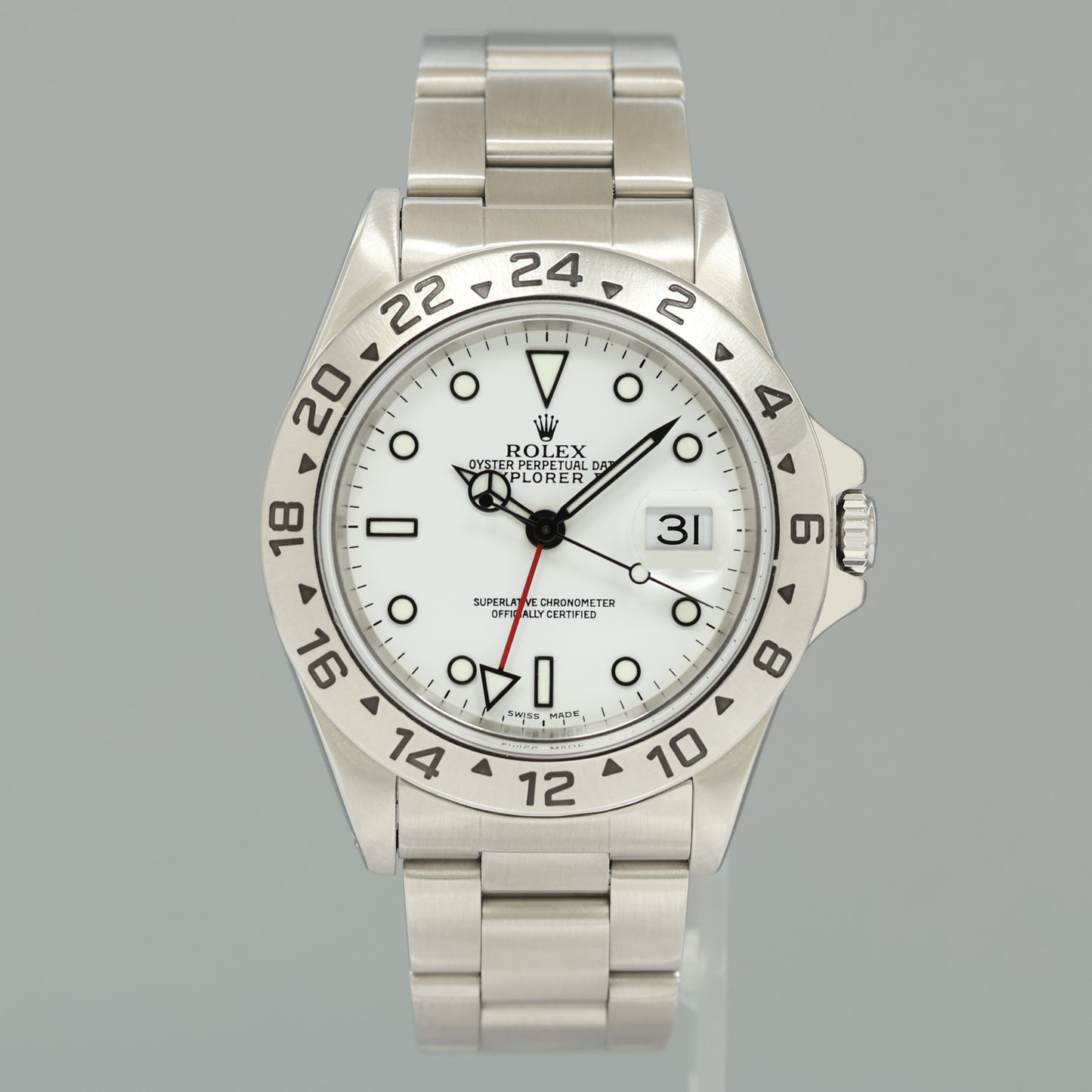 1998 MINT Rolex Explorer II White 16570 40mm Polar Stainless Steel Watch Box