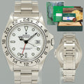 2022 RSC PAPERS MINT Rolex Explorer II White 16570 40mm Polar Stainless Steel Watch Box