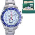 2019 MINT PAPERS Rolex Yacht-Master II 2 MERC HANDS Steel 44mm Blue 116680 Watch