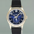 2025 Patek Service PAPERS Patek Philippe 5205G White Gold Annual Calendar Blue Watch