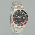 1996 MINT COKE Rolex GMT-Master II Red Black Steel 16710 40mm Watch Box