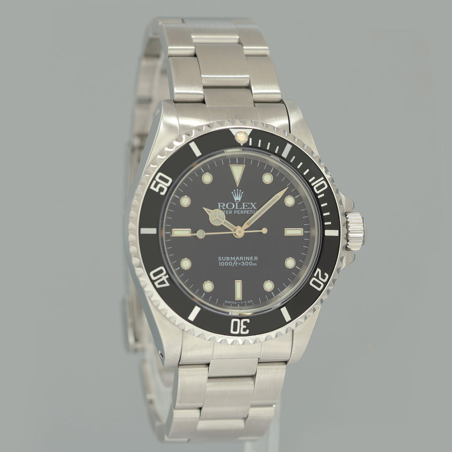 2025 ROLEX CPO PAPERS Rolex Submariner No-Date 2 Line 14060 Steel Black Watch Box