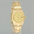Rolex Date 34mm Oyster Perpetual 1503 Yellow Gold Champagne Watch Box