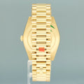 2025 NEW PAPERS Rolex Day Date 40 Yellow Gold Green Ombre Baguette 228398RBR Watch
