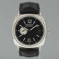 MINT Panerai Radiomir Stainless Steel Black 42mm Leather PAM0014 Watch