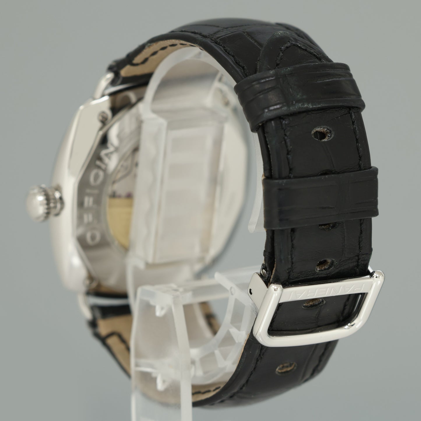 MINT Panerai Radiomir Stainless Steel Black 42mm Leather PAM0014 Watch
