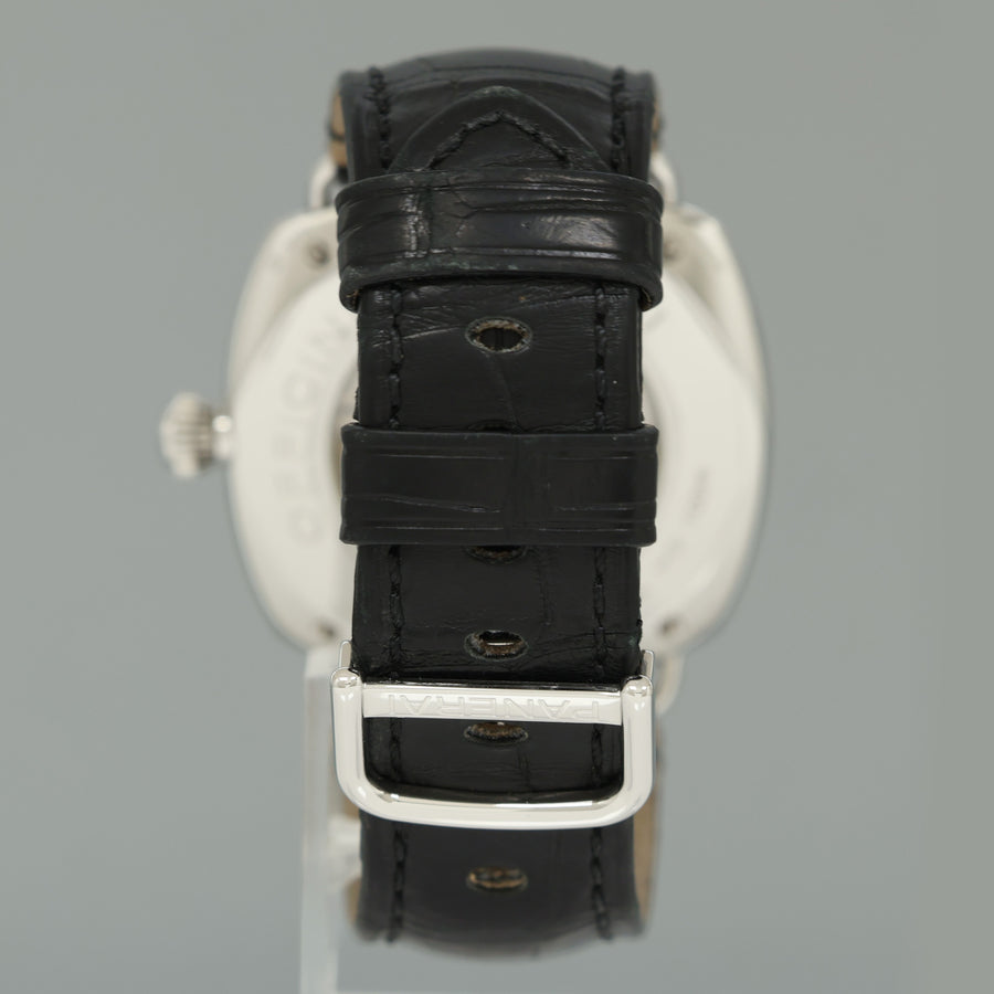 MINT Panerai Radiomir Stainless Steel Black 42mm Leather PAM0014 Watch