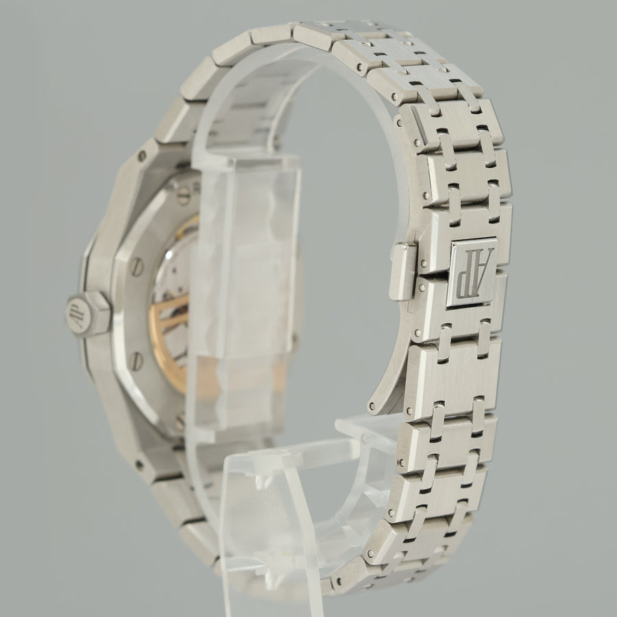 2026 Papers Audemars Piguet Royal Oak Steel 15550ST.OO.1356ST.08 Tiffany Blue Watch
