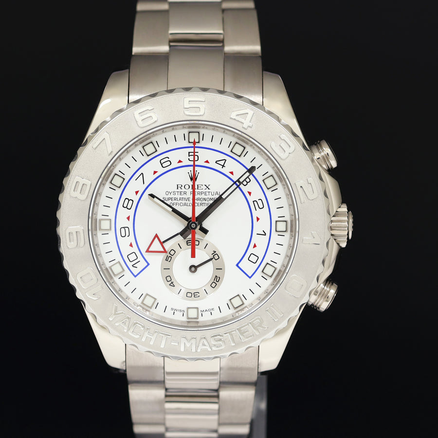 PAPERS MINT Rolex Yacht-Master II 2 White Gold Oyster 44mm 116689 Watch Box