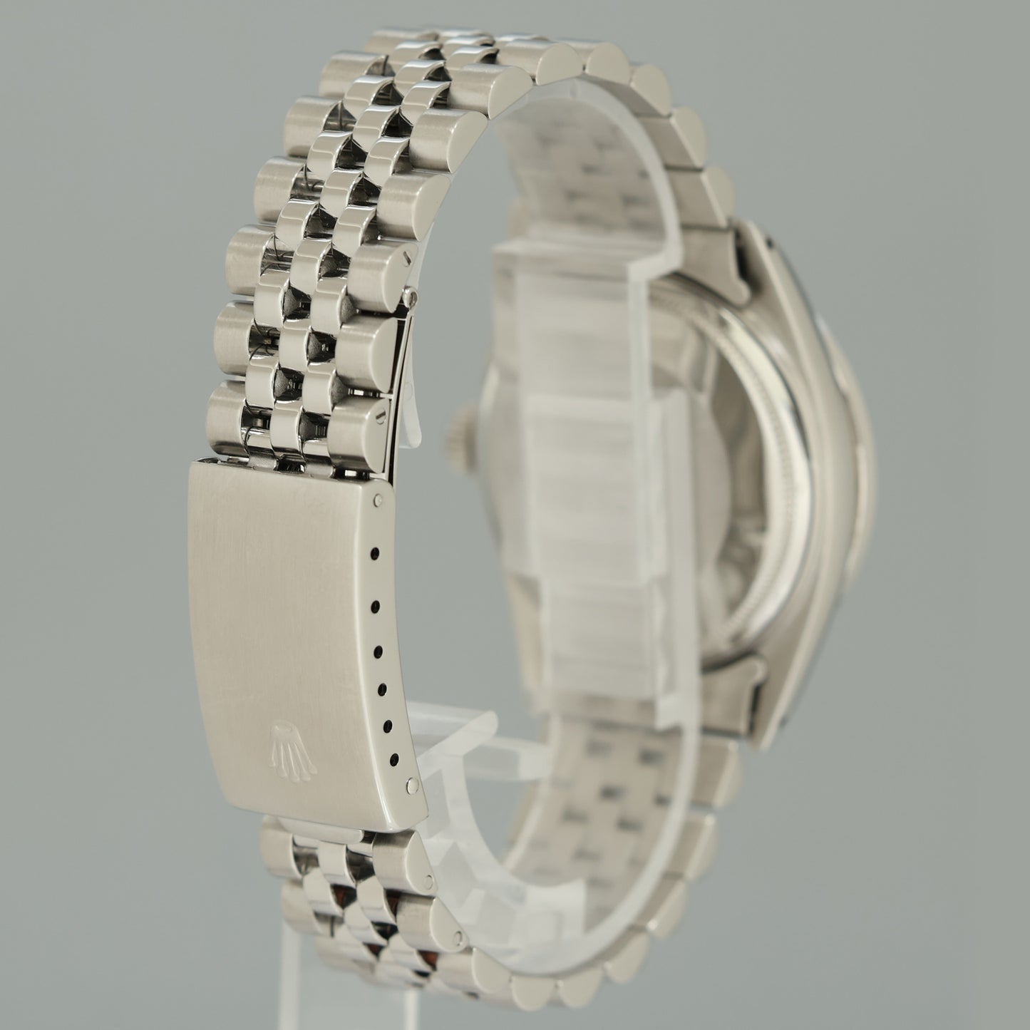 2026 SERVICE Rolex DateJust 1601 Blue Diamond Bezel Dial White Gold Jubilee 36mm Watch