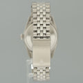 2026 SERVICE Rolex DateJust 1601 Blue Diamond Bezel Dial White Gold Jubilee 36mm Watch