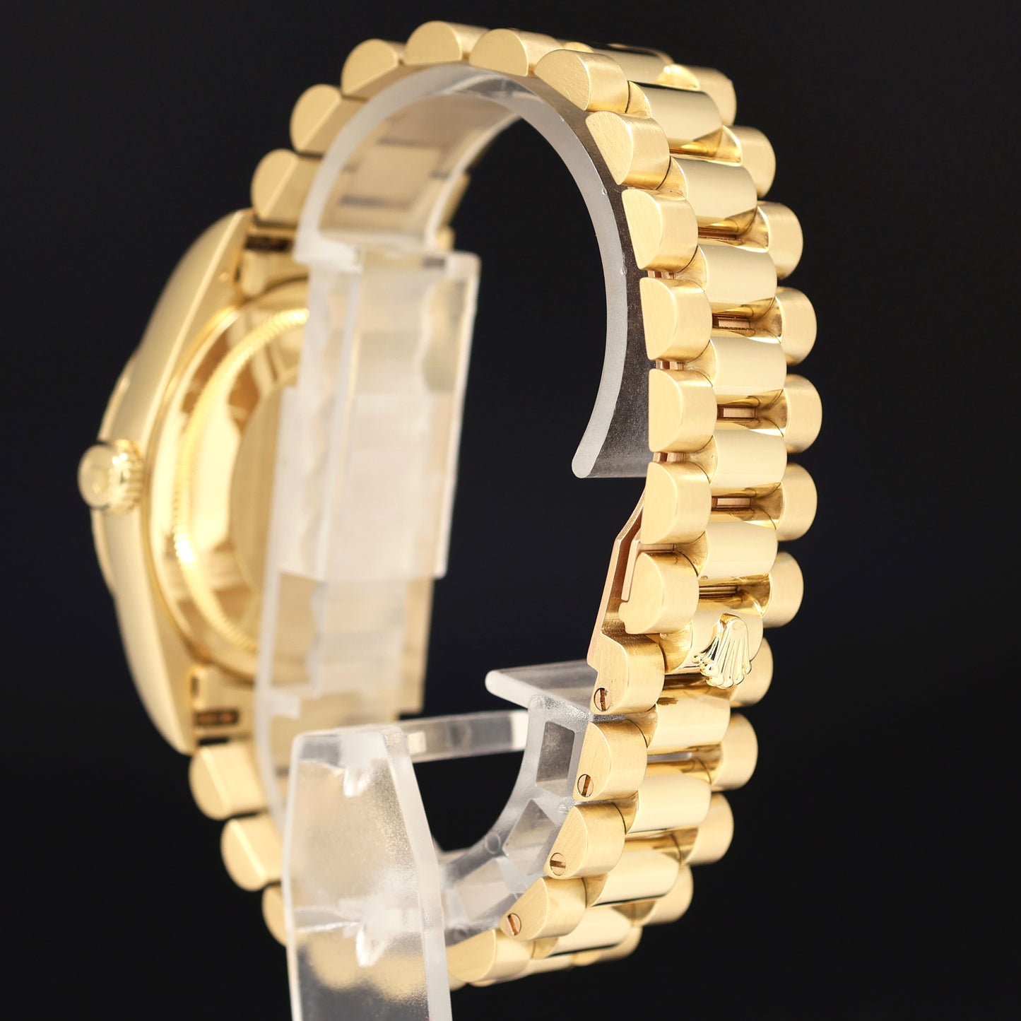 MINT Rolex President 18238 Champagne Factory Diamond Double Quick Gold Watch Box