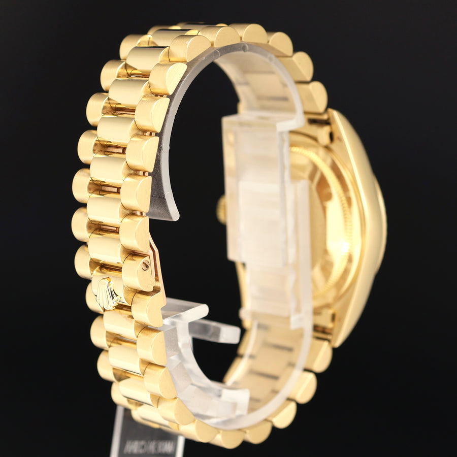 MINT Rolex President 18238 Champagne Factory Diamond Double Quick Gold Watch Box