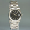 MINT Ladies Rolex Midsize Black Dial 31mm Datejust Oyster Steel 78240 Watch