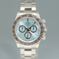 2024 NEW PAPERS Rolex Daytona 126506 Platinum Glacier Blue Ceramic Bezel Watch Box