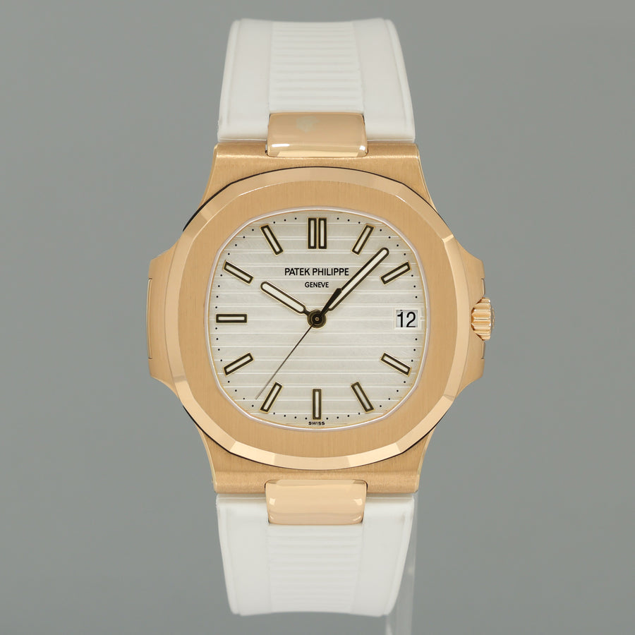MINT Patek Philippe Nautilus 5711J White 18k Yellow Gold 5711J-001 Watch Box