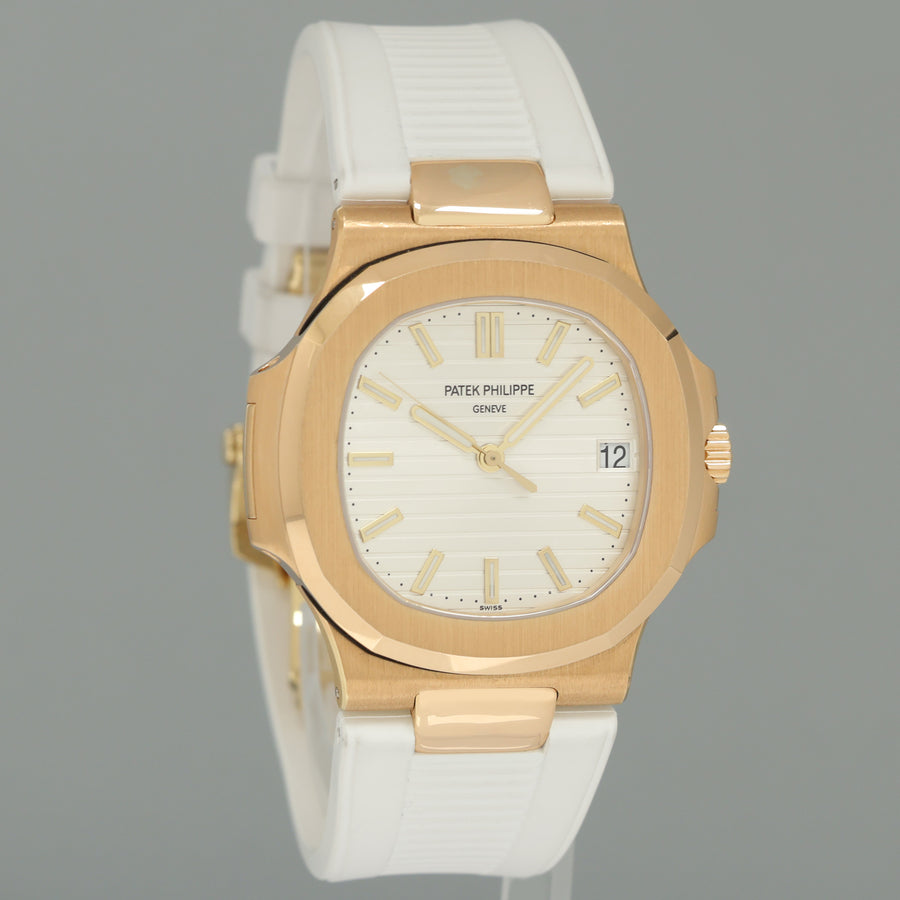 MINT Patek Philippe Nautilus 5711J White 18k Yellow Gold 5711J-001 Watch Box