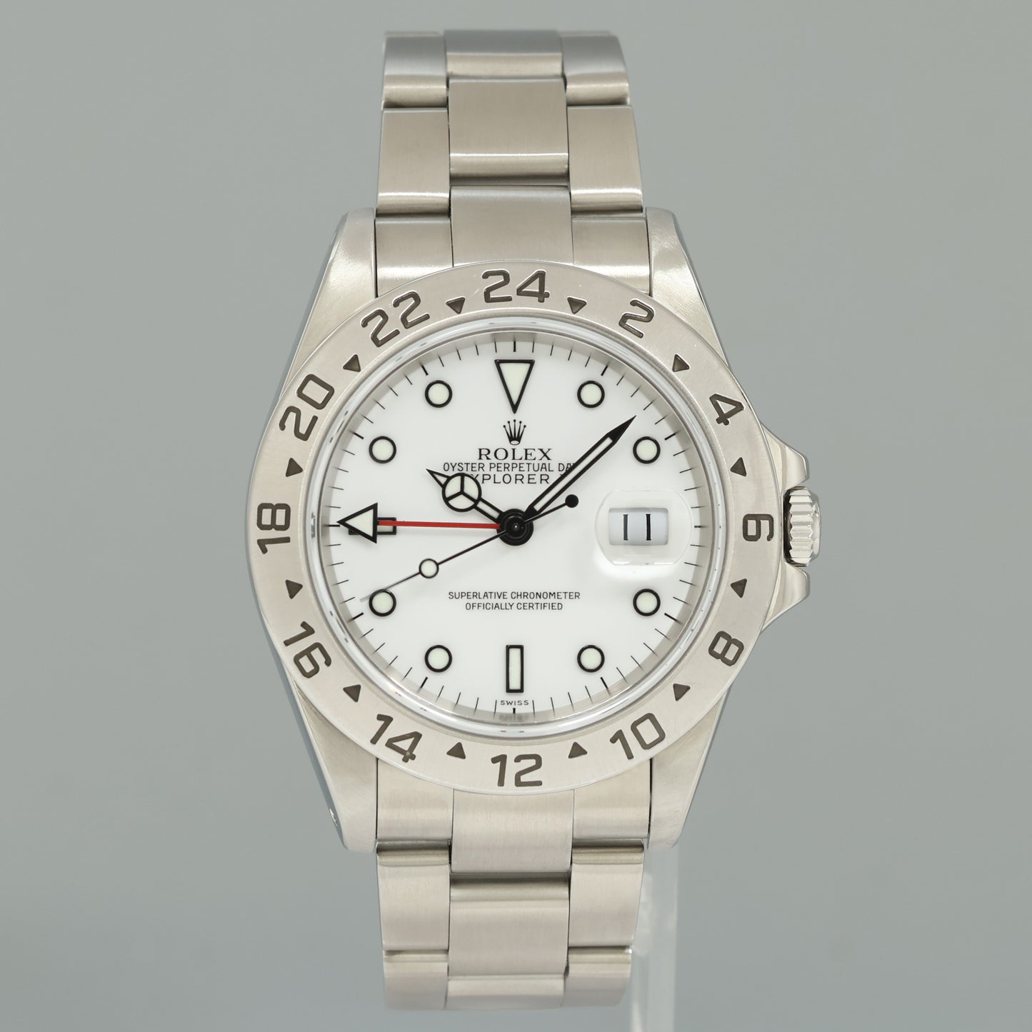 1999 Rolex Explorer II White 16570 40mm Polar Stainless Steel Watch Box