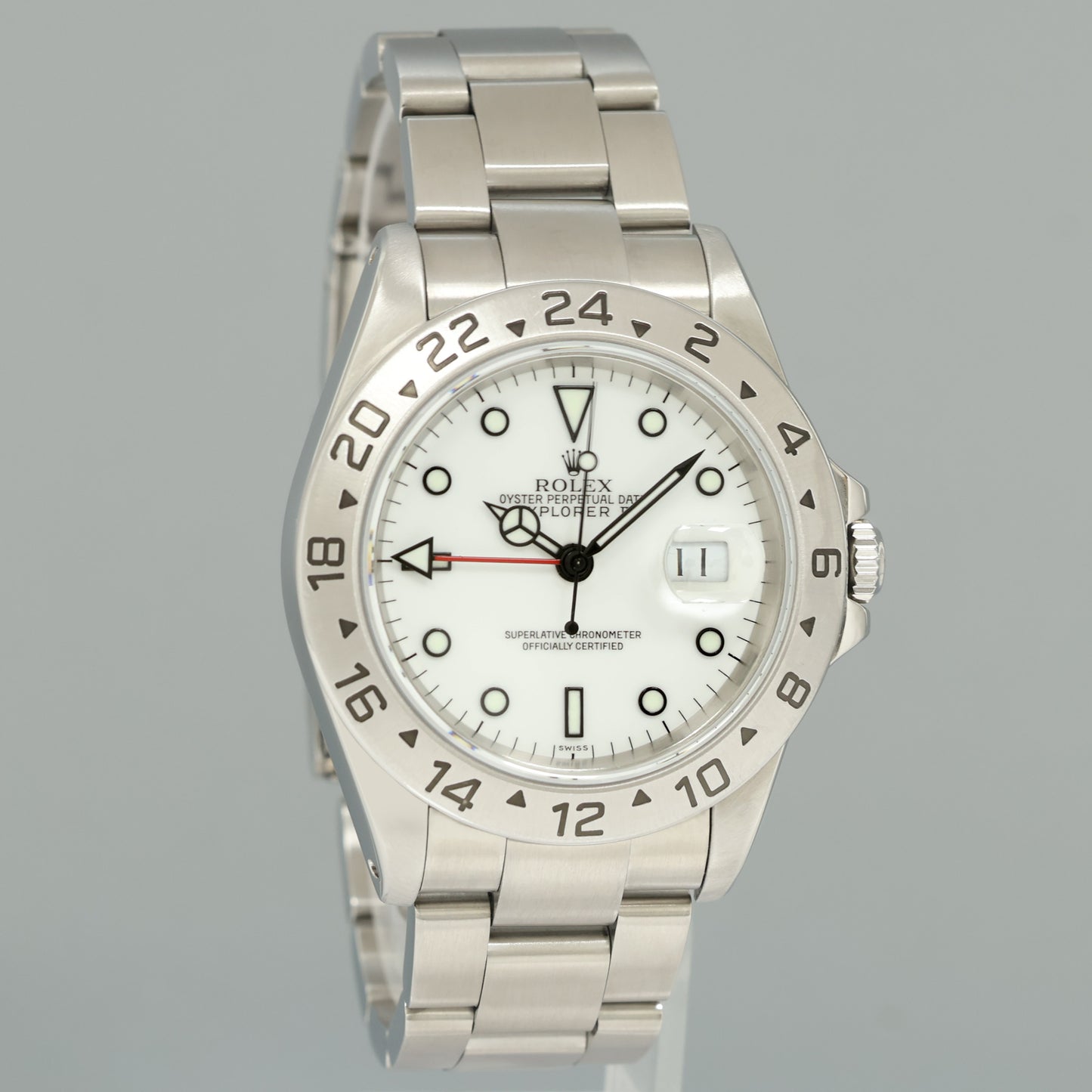 1999 Rolex Explorer II White 16570 40mm Polar Stainless Steel Watch Box