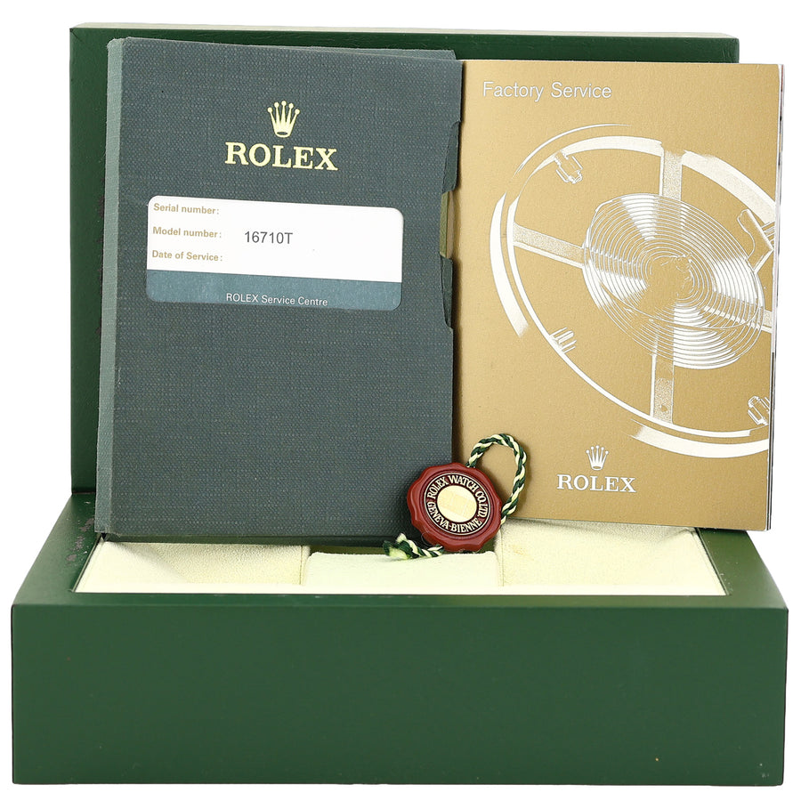 2023 RSC PAPERS Rolex 16710 GMT-Master Pepsi Blue Red 40mm Steel Watch Box