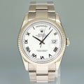 MINT Rolex President Day Date White Roman 118239 White Gold Oyster Watch Box