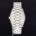 2024 MINT Rolex Platinum Fluted President 40mm Olive Green Roman 228236 Watch Box