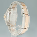 2005 Rolex DateJust Turn-O-Graph 116261 Rose Gold Two Tone Steel Black Watch